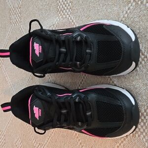 Black and Pink Women's Sneakers